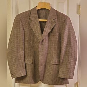 Haggar Clothing Co. Brown Suit Jacket 42R and Pants Size 34 x 32
